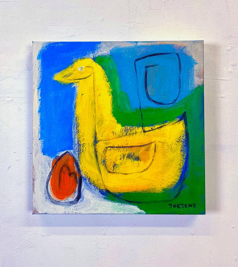 Original Abstract Expressionism Abstract Painting by Joejene C Santos