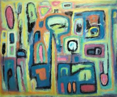 Original Abstract Expressionism Abstract Paintings by Joejene C Santos