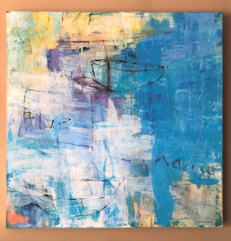Original Abstract Expressionism Abstract Painting by Joejene C Santos