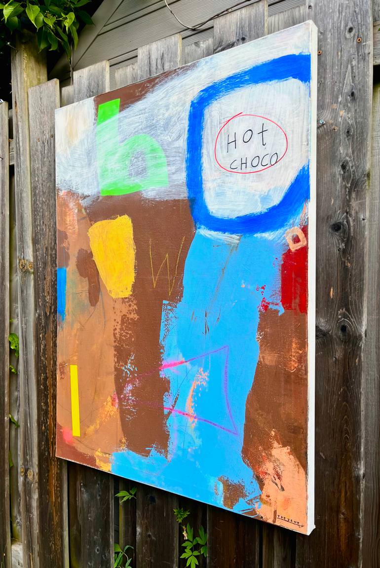 Original Abstract Expressionism Abstract Painting by Joejene C Santos