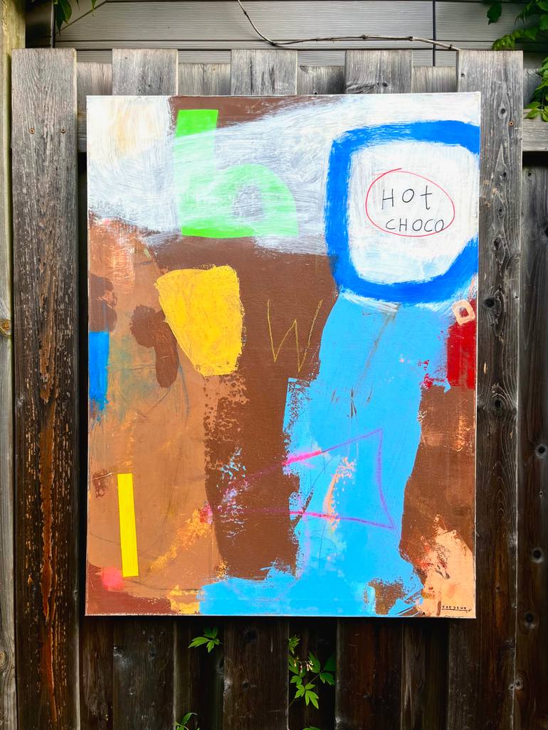 Original Abstract Expressionism Abstract Painting by Joejene C Santos