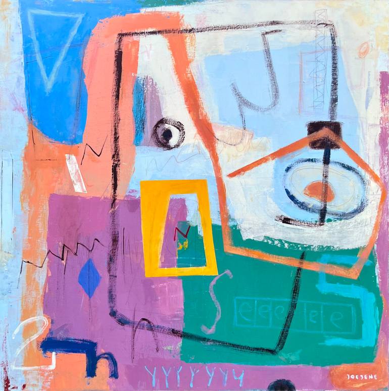 Original Abstract Expressionism Abstract Paintings by Joejene C Santos