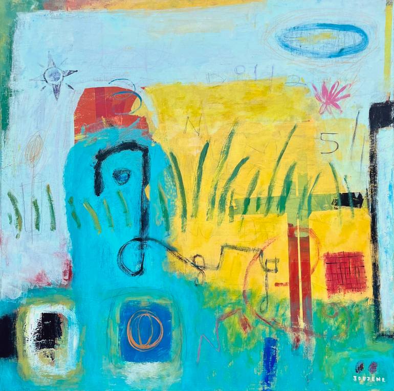 Original Abstract Expressionism Abstract Paintings by Joejene C Santos