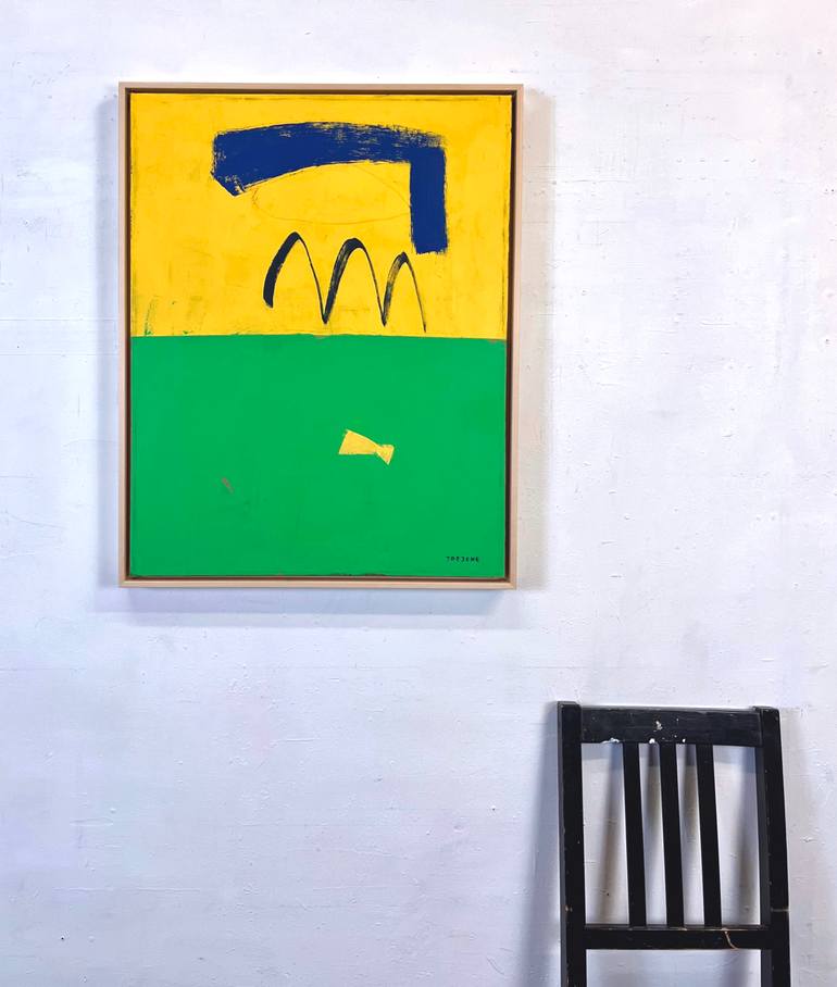 Original Abstract Expressionism Abstract Painting by Joejene C Santos