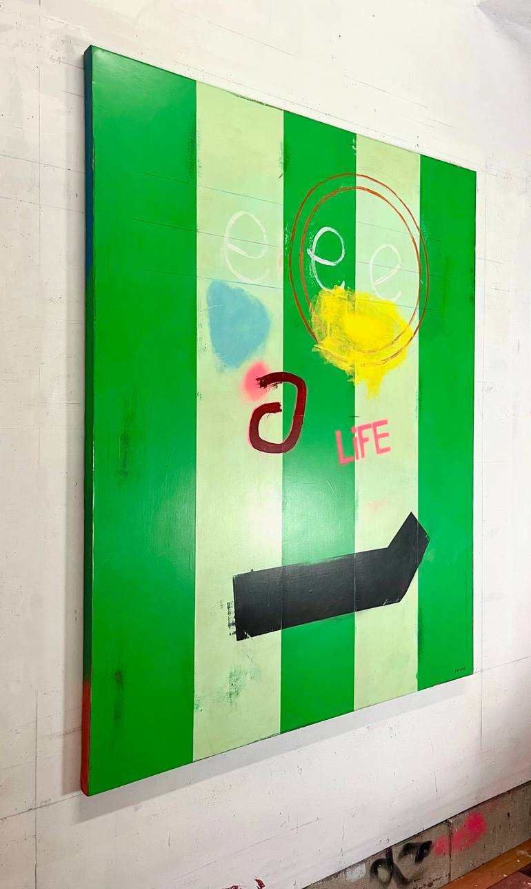 Original Abstract Expressionism Abstract Painting by Joejene C Santos