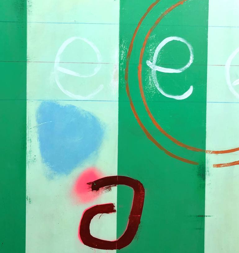 Original Abstract Expressionism Abstract Painting by Joejene C Santos