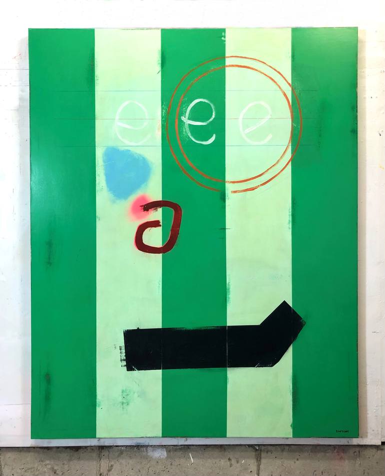 Original Abstract Expressionism Abstract Painting by Joejene C Santos