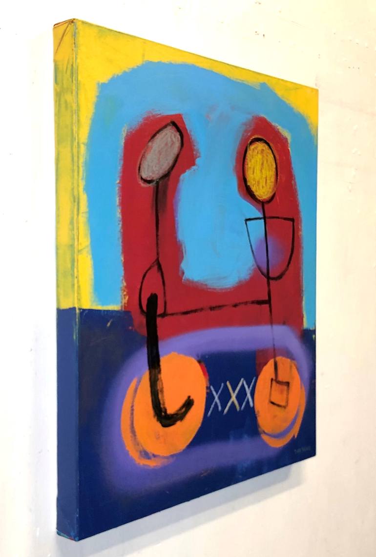 Original Abstract Expressionism Abstract Painting by Joejene C Santos