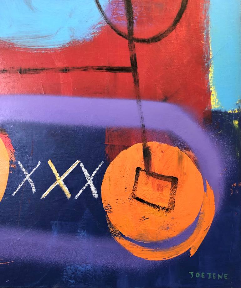 Original Abstract Expressionism Abstract Painting by Joejene C Santos