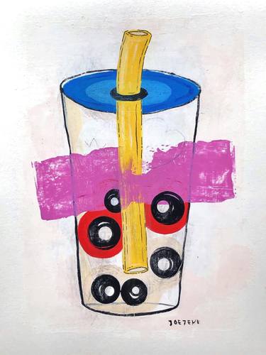Original Abstract Food & Drink Paintings by Joejene C Santos