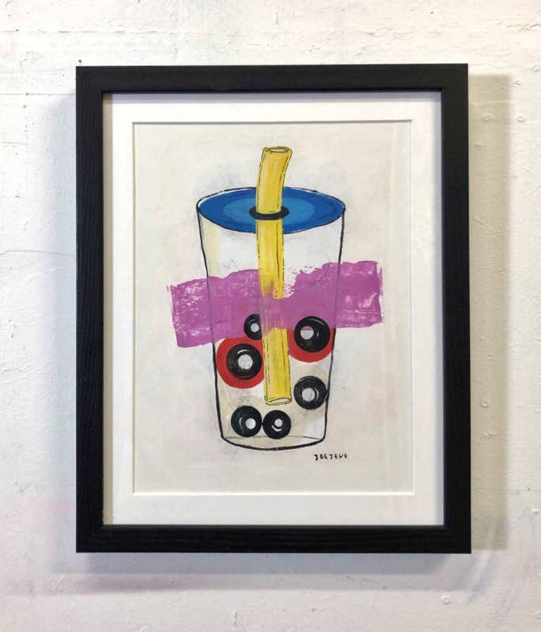 Original Abstract Food & Drink Painting by Joejene C Santos