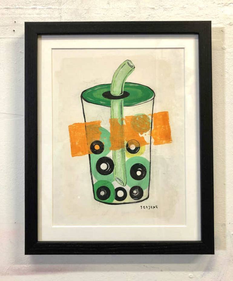 Original Abstract Food & Drink Painting by Joejene C Santos