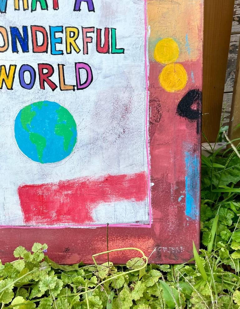 Original Abstract Expressionism Abstract Painting by Joejene C Santos