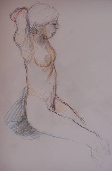 Original Figurative Nude Drawings by Manfred Koreck