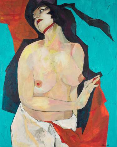 Original Impressionism Erotic Paintings by Marina Krasnitskaya