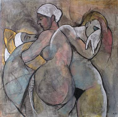 Original Impressionism Erotic Paintings by Marina Krasnitskaya