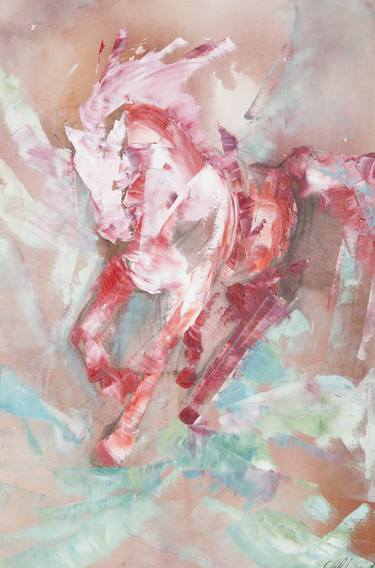 Print of Horse Paintings by Soleil Liberta Mannion