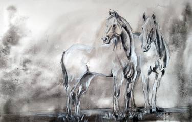 Original Fine Art Horse Paintings by Soleil Liberta Mannion