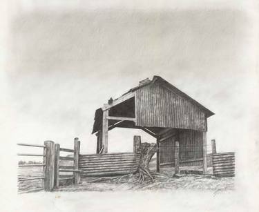 Original Realism Architecture Drawings by Graham Burquest