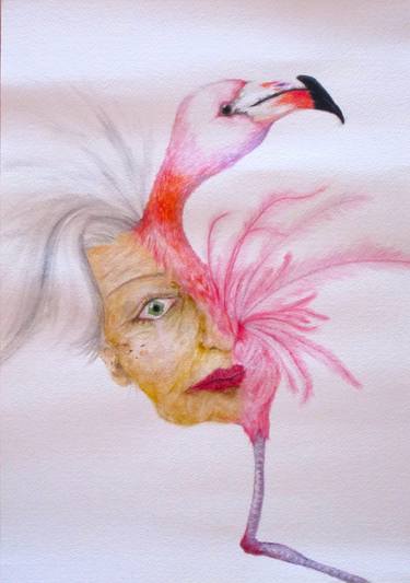 Print of Impressionism Animal Paintings by Pink head