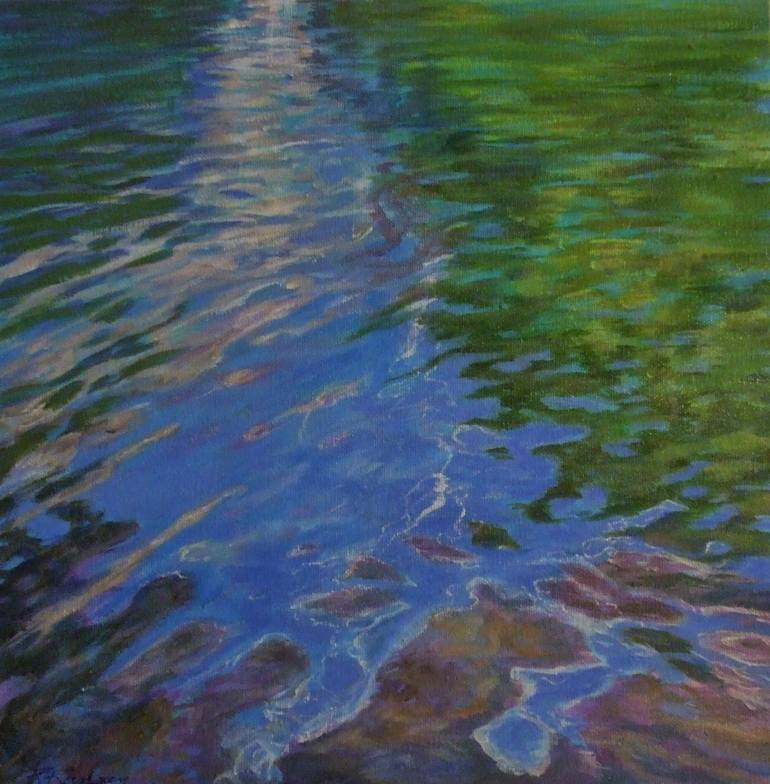 Water Reflections Painting By Roslyn Ramsay Saatchi Art