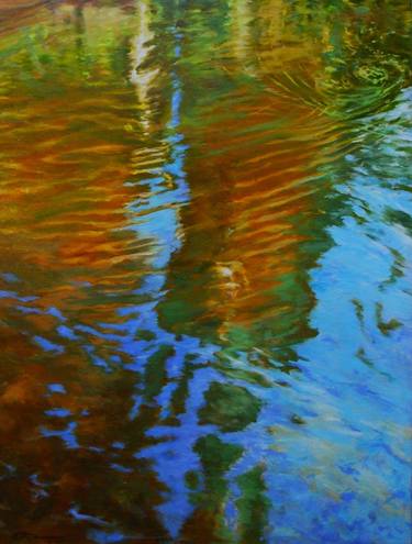 Print of Abstract Expressionism Water Paintings by Roslyn Ramsay