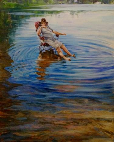 Original Impressionism Water Paintings by Roslyn Ramsay