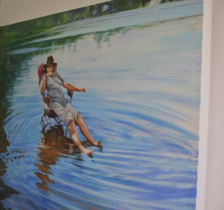 Original Figurative Water Painting by Roslyn Ramsay