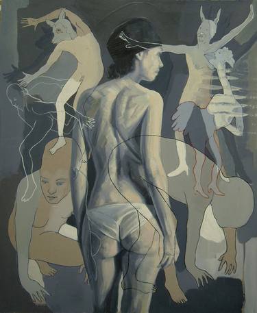 Print of Surrealism Women Paintings by Constantin Migliorini