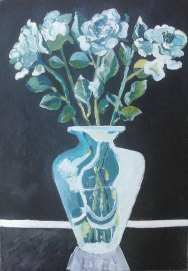 Original Modern Floral Paintings by Charles Gomila