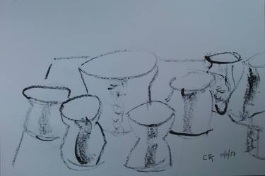 Original Abstract Time Drawings by Charles Gomila
