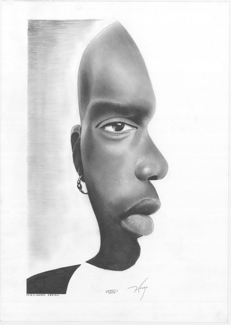 DOBLE-FACE Drawing by Fernando Cezan