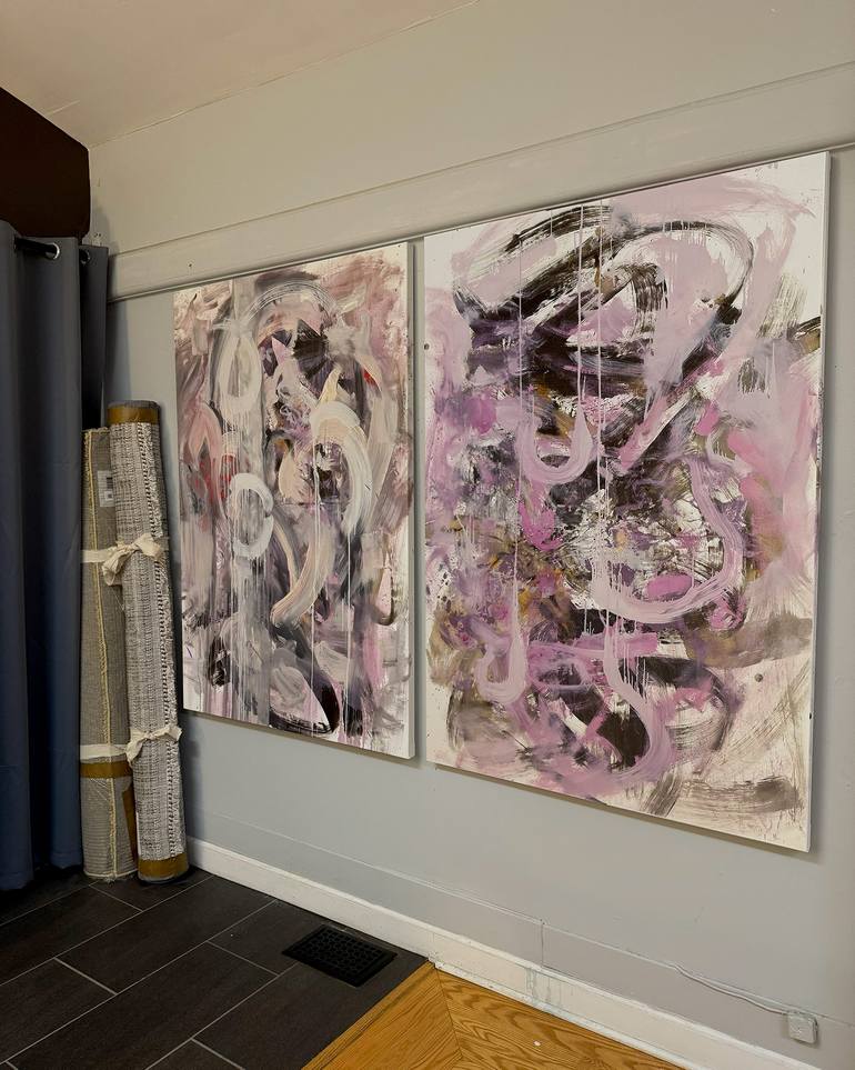 Original Abstract Expressionism Abstract Painting by Pamela Staker