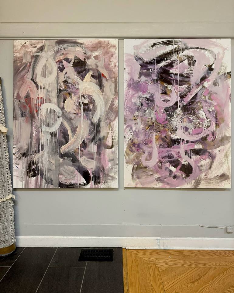 Original Abstract Expressionism Abstract Painting by Pamela Staker
