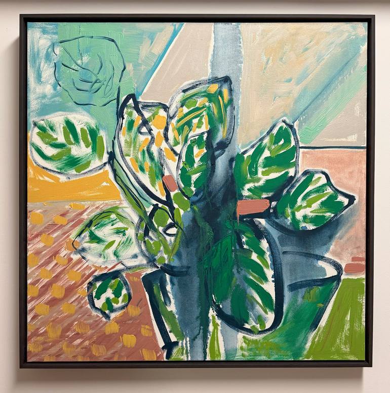 Original Abstract Botanic Painting by Pamela Staker