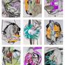 Group of 9 "Mini Haiku" series - can be purchased as a set.