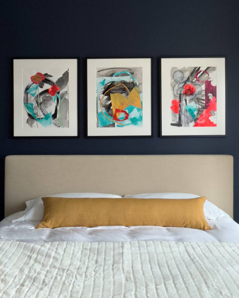 Original Abstract Expressionism Abstract Collage by Pamela Staker