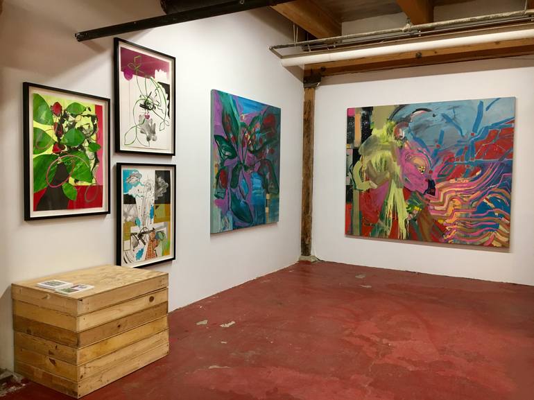 Original Abstract Expressionism Abstract Painting by Pamela Staker