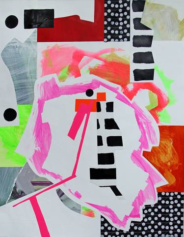 Original Abstract Collage by Pamela Staker