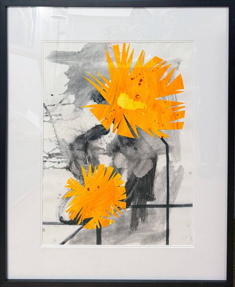 Original Abstract Expressionism Abstract Mixed Media by Pamela Staker