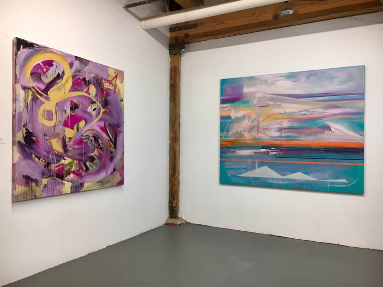 Original Abstract Expressionism Abstract Painting by Pamela Staker