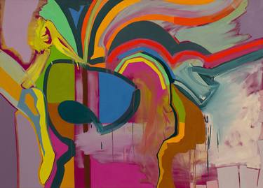 Original Figurative Abstract Paintings by Pamela Staker