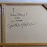 Back of canvas and signature