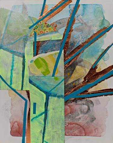 Original Abstract Collage by Pamela Staker