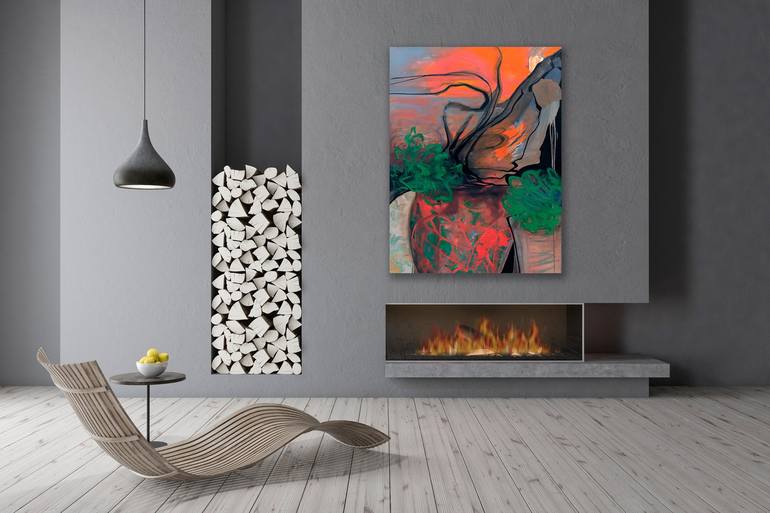 Original Abstract Nature Painting by Pamela Staker