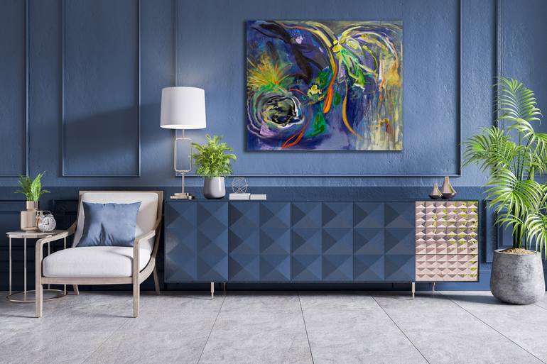 Original Abstract Expressionism Abstract Painting by Pamela Staker