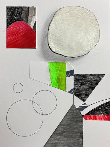 Original Fine Art Abstract Collage by Pamela Staker
