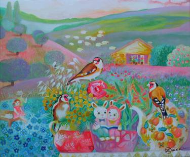 Print of Landscape Paintings by Oxana ZAIKA
