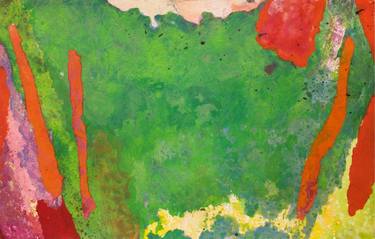 Original Abstract Expressionism Abstract Collage by Dennis Eavenson And Sharon Eavenson