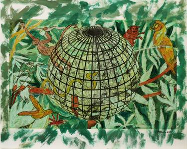 Original Abstract Expressionism Nature Mixed Media by Dennis Eavenson And Sharon Eavenson